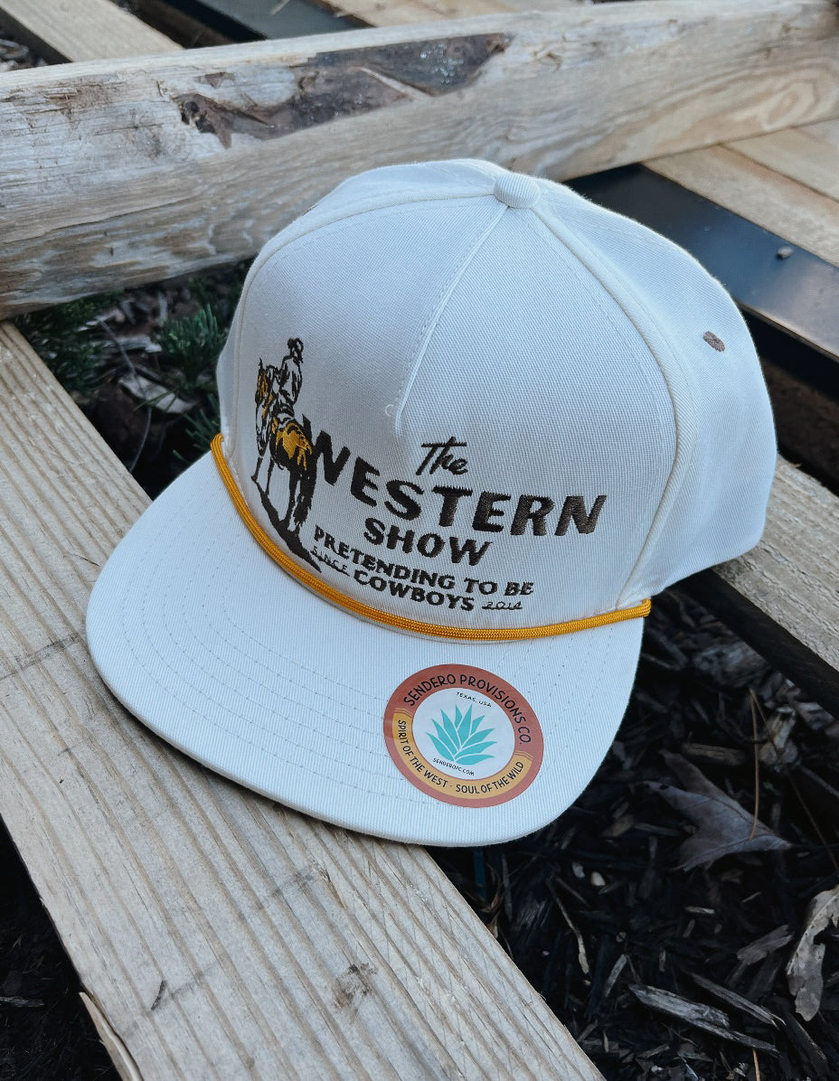 Sendero​ Provisions ​Co. Men's Cream The Western Show Logo Cap