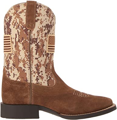 Ariat Boys' Brown Patriot Boots - Wide Square Toe – Boot Country