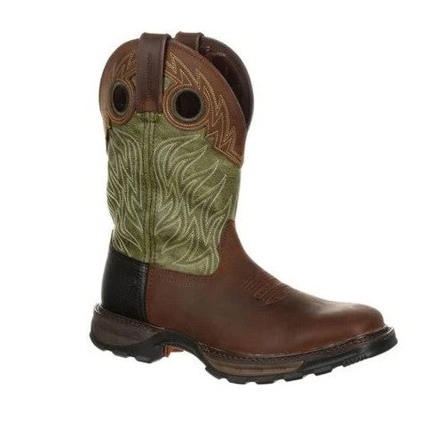 Twisted X Men’s 12” Pull-On Work Boot - Cowboy Boots Crafted with Molded  Rubber Outsole, Full-Grain Leather Vamp and ShaftAir-Mesh Lined Shaft