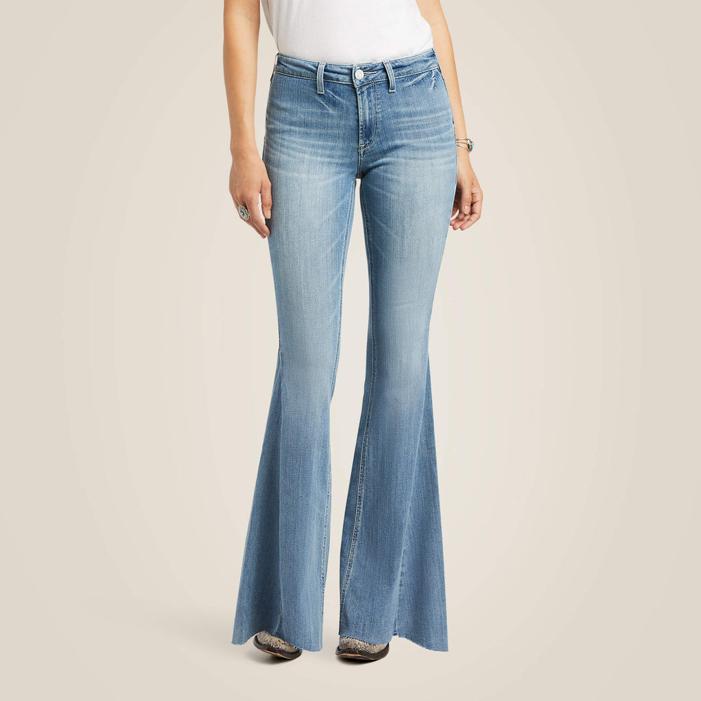 High Rise Palazzo Flare Jeans