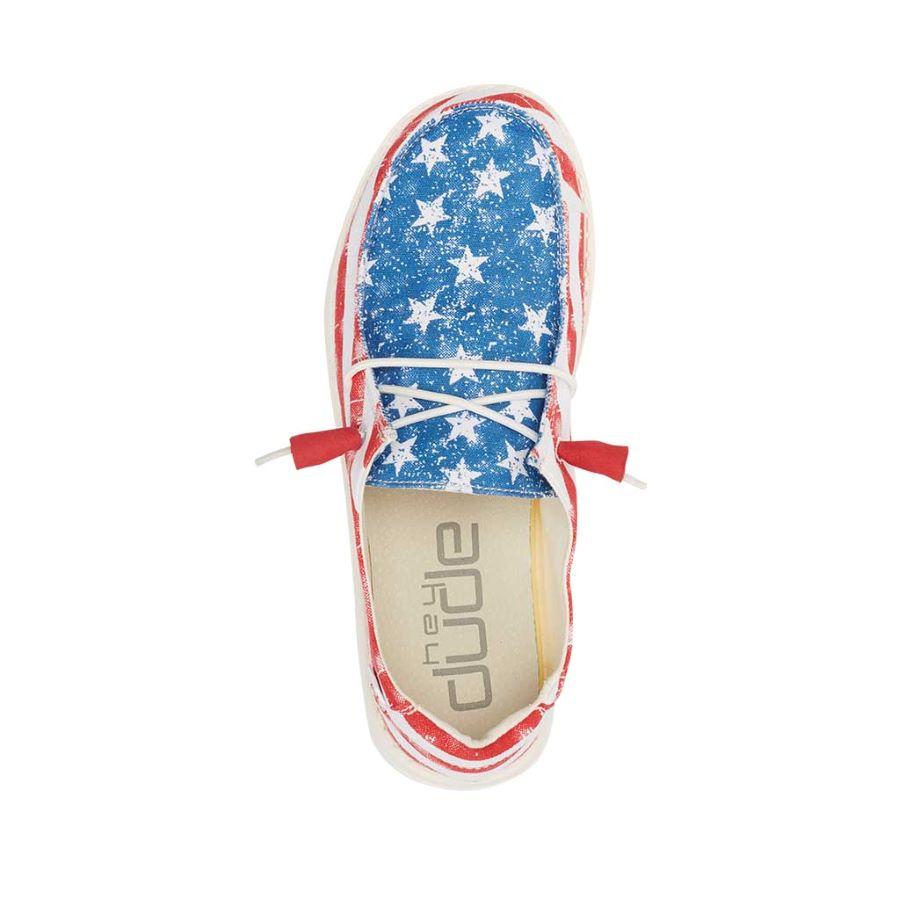 Outlets Hey dude Wendy toddler star spangled patriotic shoes size 10