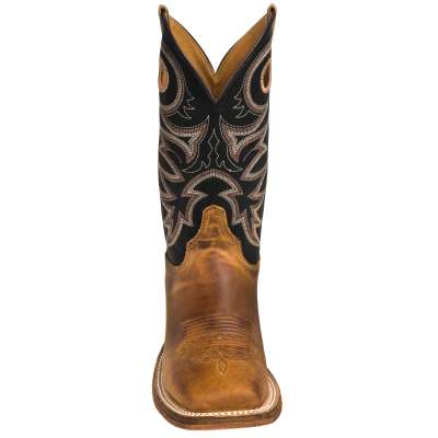 Top JUSTIN MEN'S CADDO COPPER BENT RAIL WESTERN BOOTS - SQUARE TOE 2520 10.5D